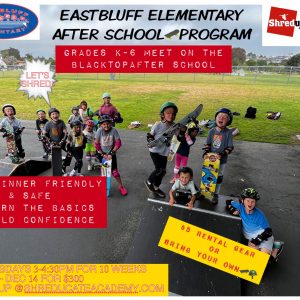Eastbluff After School Sk8 program flyer